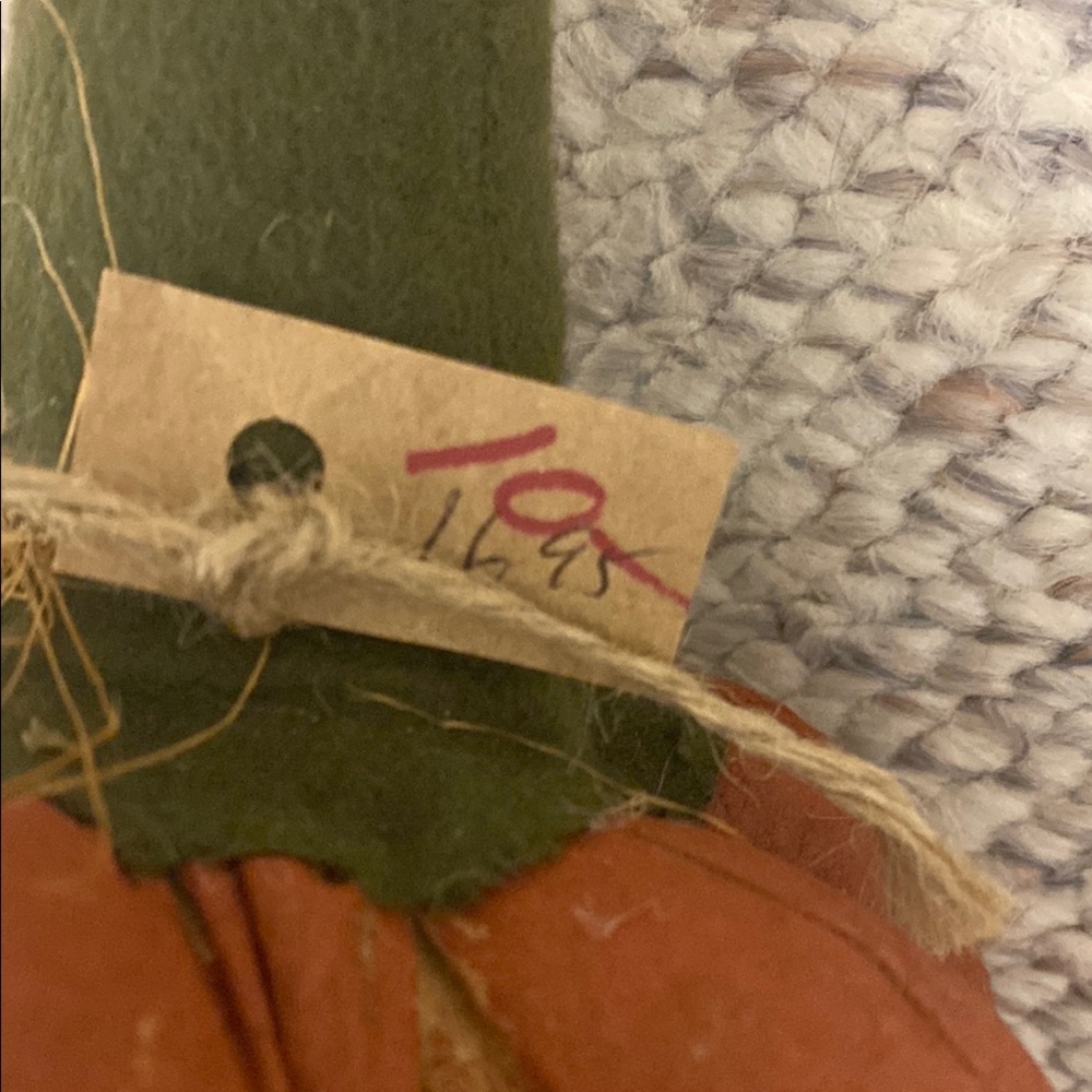 Rustic Fabric Pumpkin Decor - Picture 6 of 6